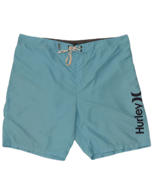 Hurley Herren Badeshorts mit Grafik, XL, Blau