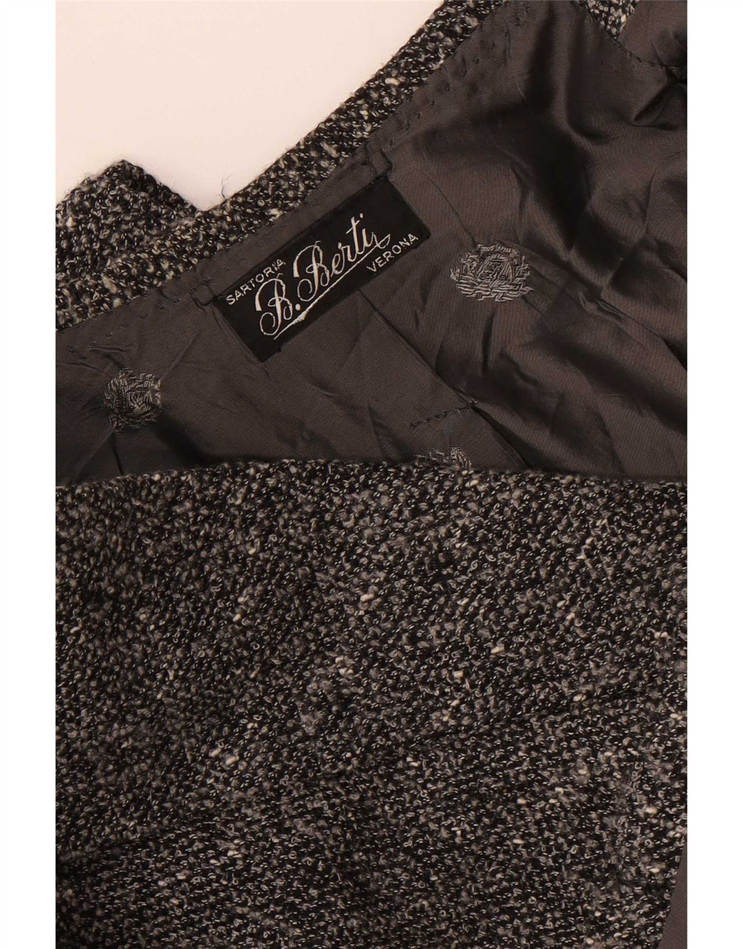 Vintage Damen 2-Knopf-Blazerjacke UK 16 Large Grau meliert