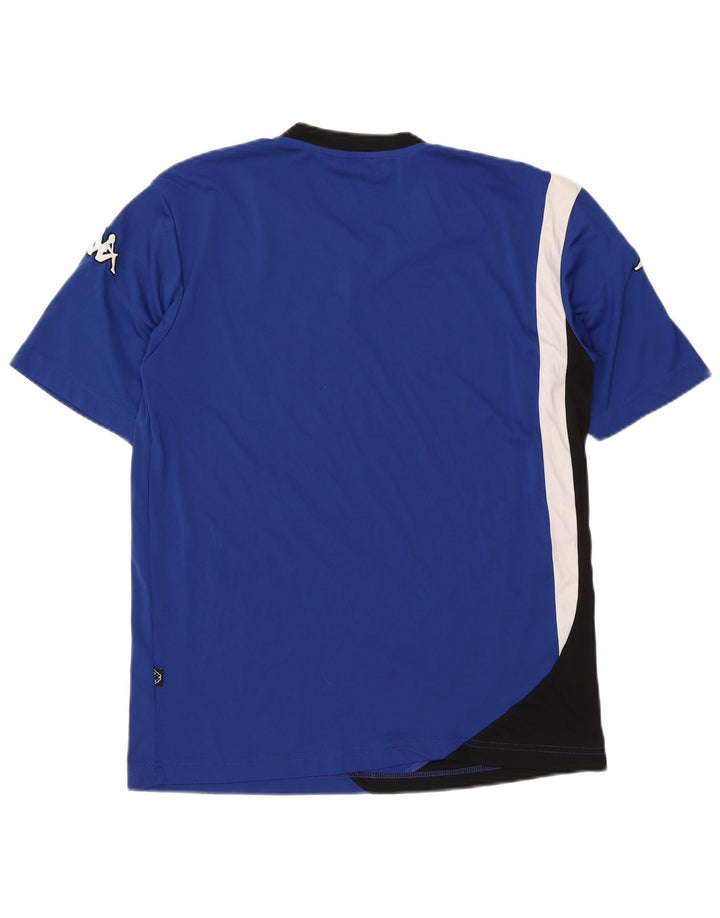 KAPPA Damen Grafik-T-Shirt-Oberteil UK 18 XL Blaues Colourblock-Polyester