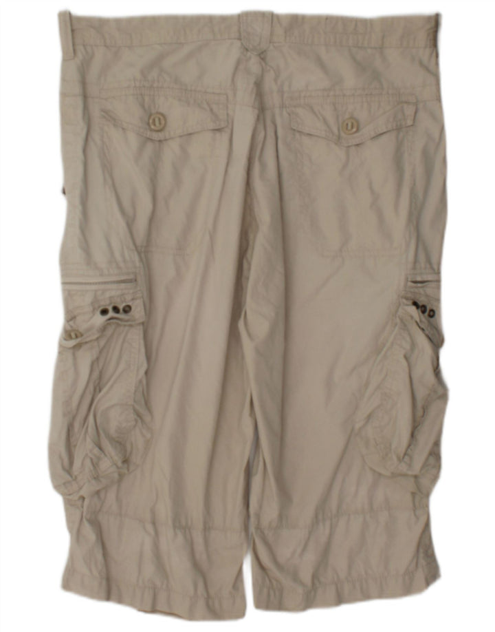 Marks & Spencer Herren Blue Harbour Cargoshorts W36 Large Beige Baumwolle