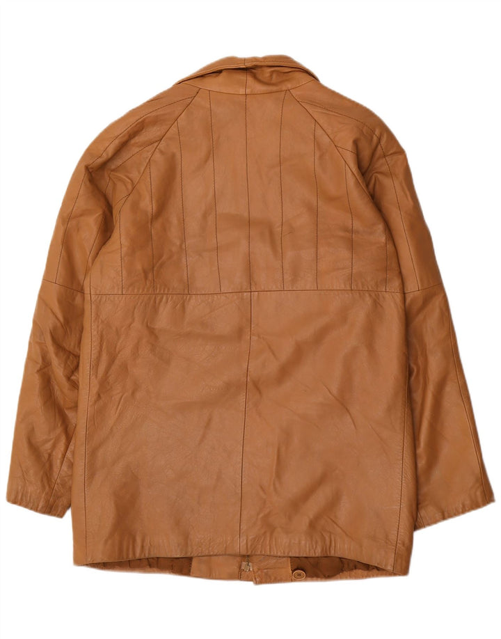Vintage Herren Lederjacke IT 48 Mittelbraun