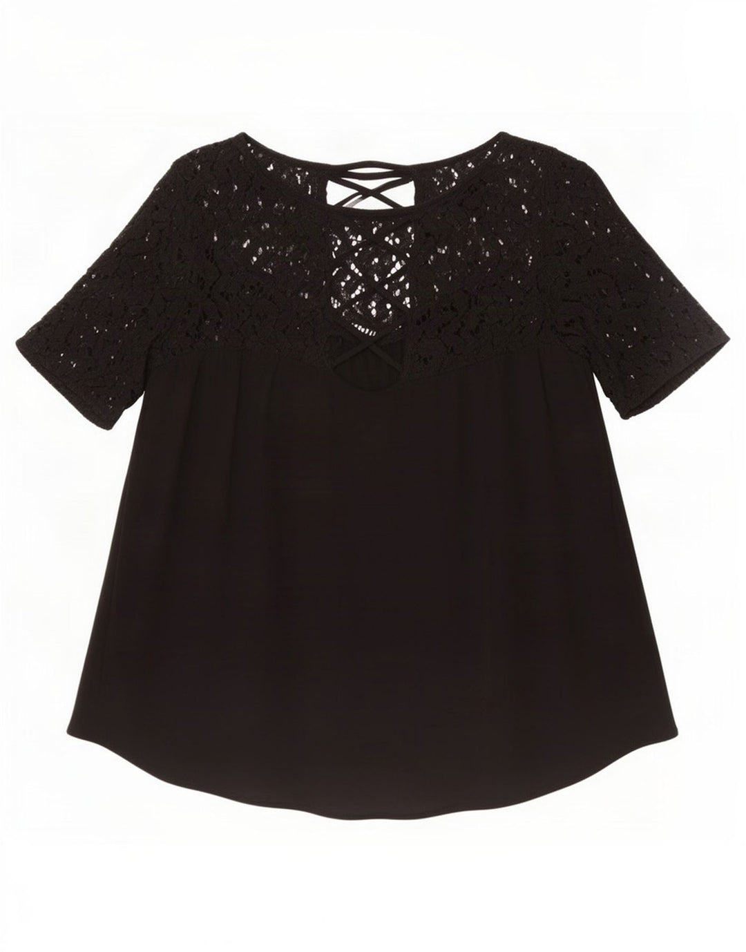 Zara Damen Bluse Top UK 12 Medium Schwarz