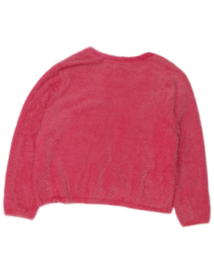 Marks & Spencer Damen Crop Open Cardigan Pullover UK 12 Mittelrosa