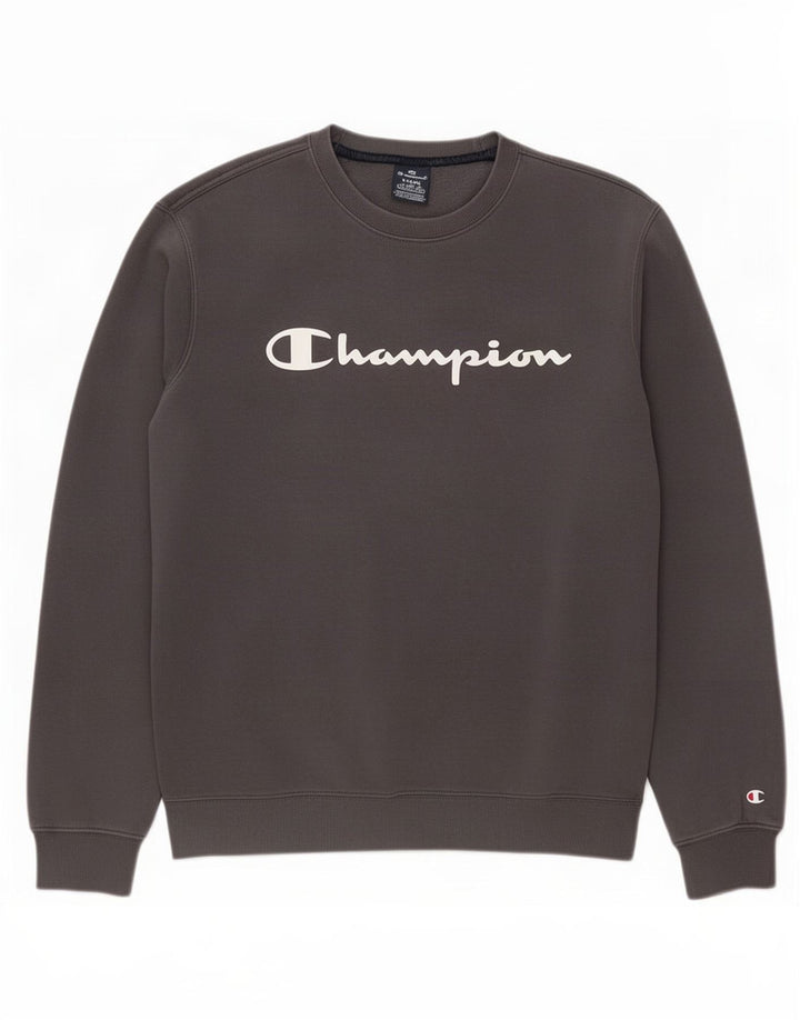 Champion Herren-Sweatshirt mit Grafik, groß, aus grauer Baumwolle