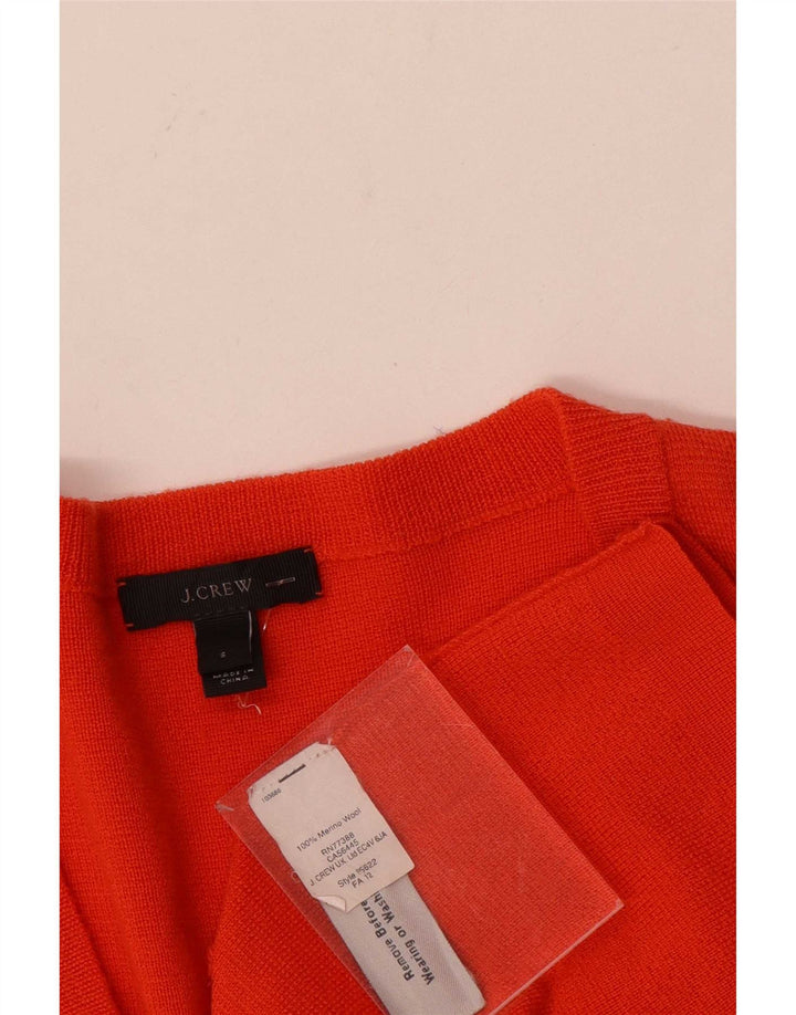 J. Crew Damen Langer, übergroßer Pullover mit V-Ausschnitt, Gr. 10, Größe S, Orange