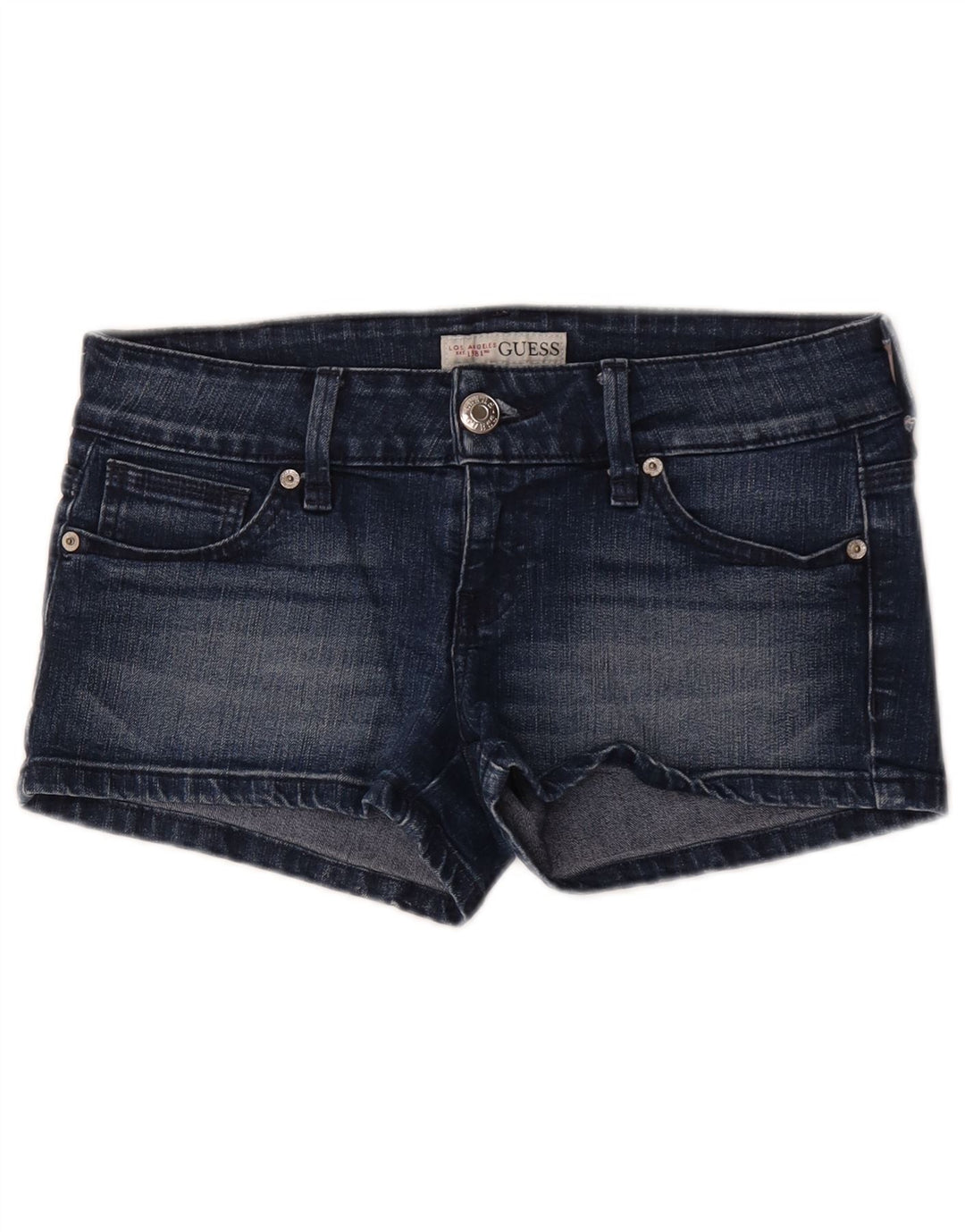 Guess Damen Jeansshorts W29 mittelblaue Baumwolle