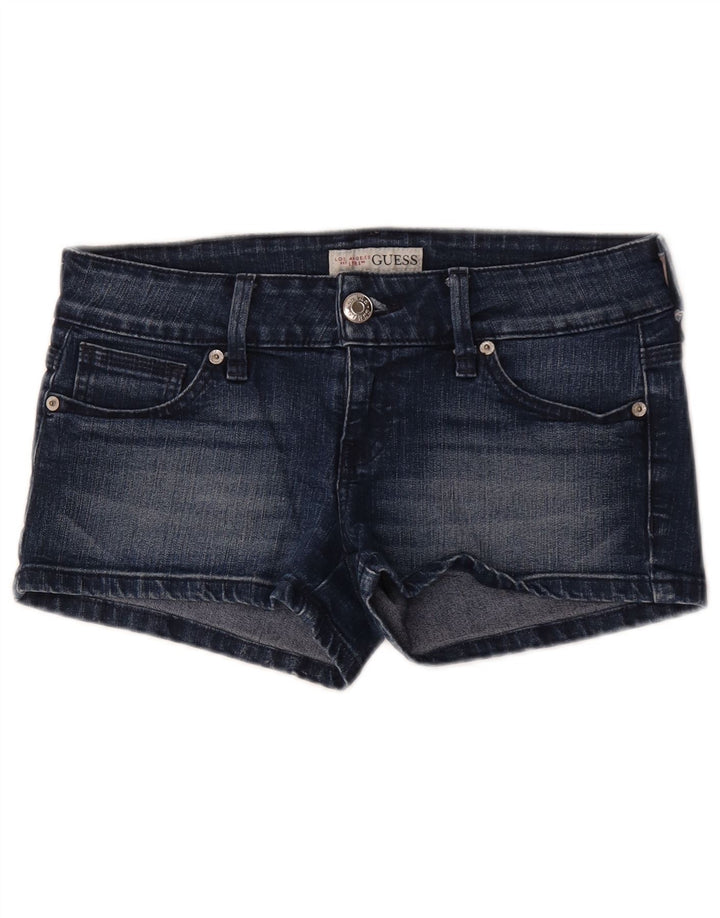 Guess Damen Jeansshorts W29 mittelblaue Baumwolle