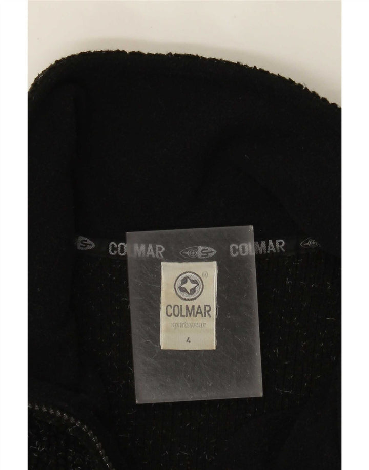 Colmar Herren-Fleecepullover mit Reißverschluss am Hals, mittelgroß, Schwarz, Fair Isle