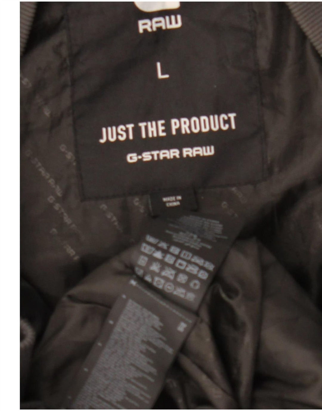 G-Star Herren Wattierte Jacke UK 40 Large Schwarz Polyamid