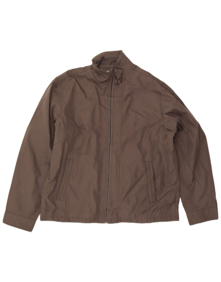CALVIN KLEIN Herren Bomberjacke UK 42 XL Grau Polyester