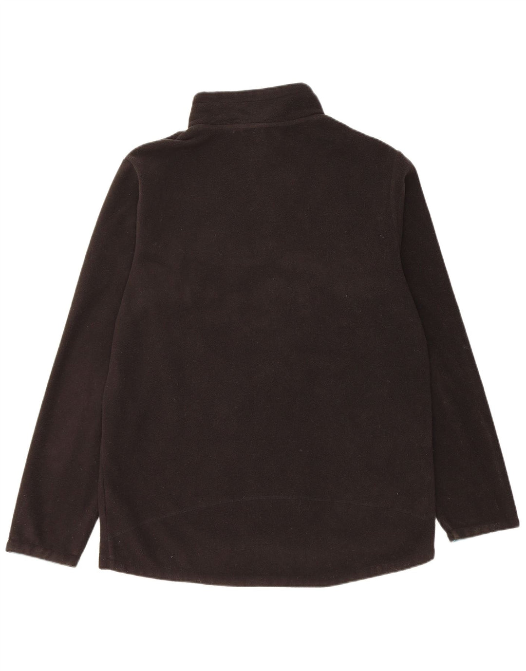 Weird Fish Herren-Fleecepullover mit Reißverschluss am Hals, Mittelschwarzes Polyester