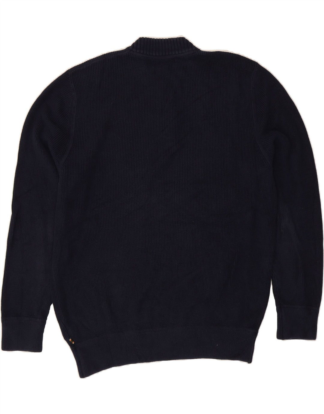 EDDIE BAUER Mens Crew Neck Jumper Sweater Large Navy Blue Cotton Vintage Eddie Bauer and Second-Hand Eddie Bauer from Messina Hembry 