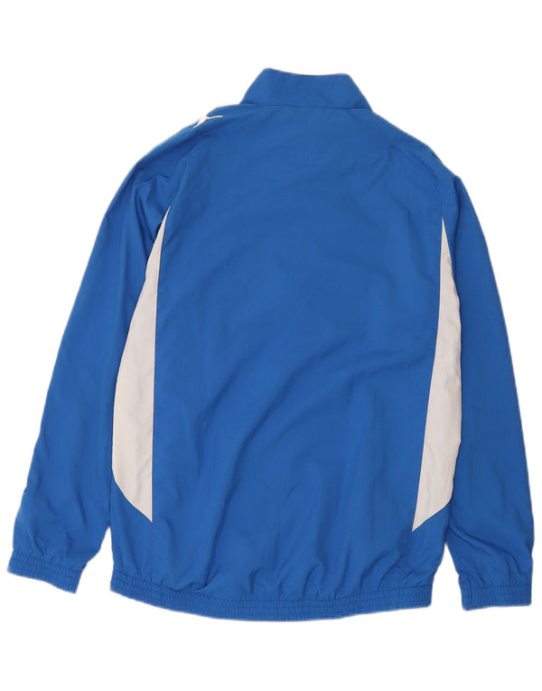 Puma Jungen-Trainingsanzug-Top-Jacke, 13–14 Jahre, blaues Farbblockdesign