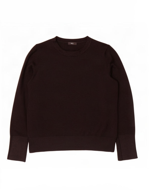 M&Co Damen-Pullover mit U-Boot-Ausschnitt, UK 12, mittlere schwarze Viskose