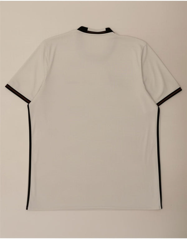 Adidas Herren Deutscher Fußball Bund Grafik T-Shirt Top XL Weiß Polyester