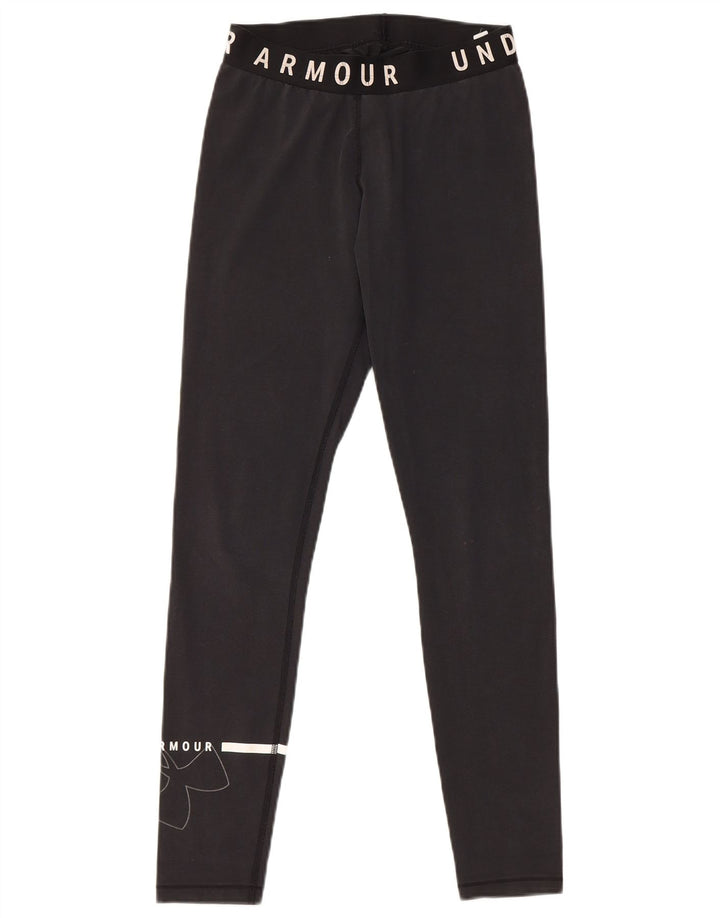 Under Armour Damen Graphic Leggings UK 10 Small Schwarz