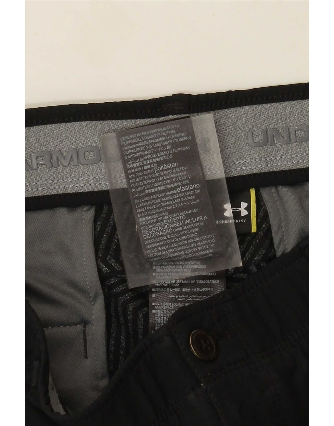 Under Armour Herren Tapered Chino Hose W34 L30 Schwarz Polyester