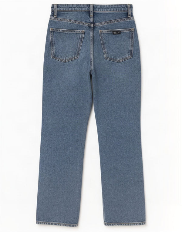 Zara Damen Bootcut Jeans EU 36 XS W26 L26 Blaue Baumwolle