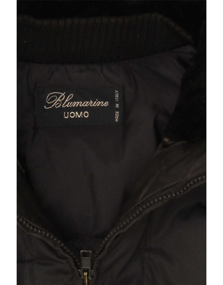Blumarine Herren Parka Jacke UK 40 Large Schwarz