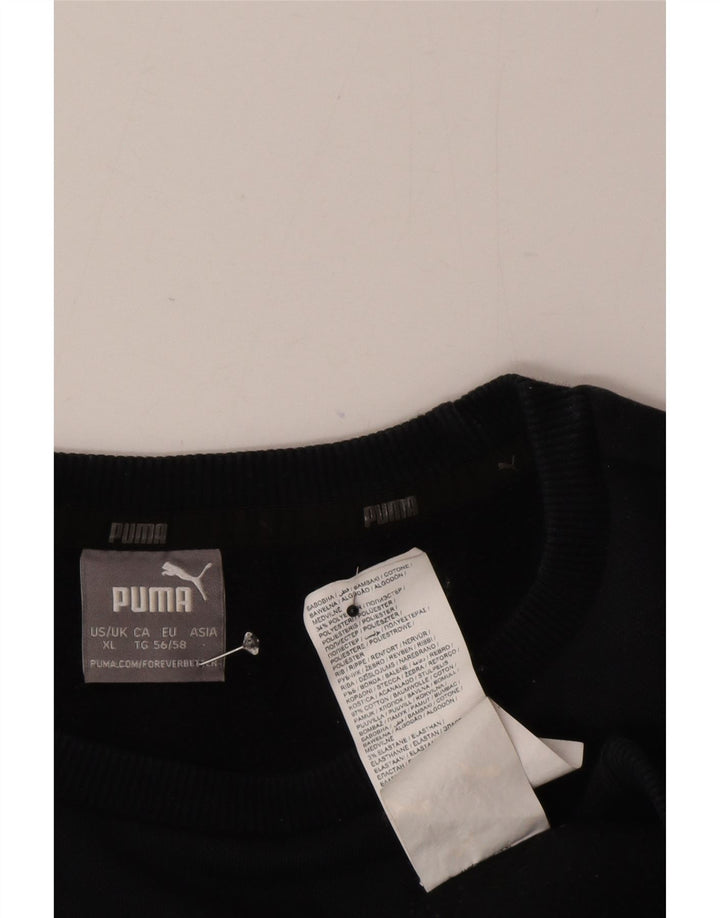 Puma Herren Sweatshirt Pullover XL Schwarz Baumwolle