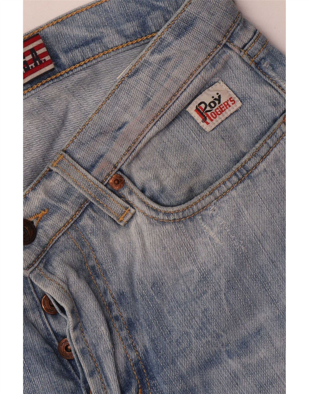 Roy Rogers Herren Straight Jeans W30 L31 Blaue Baumwolle