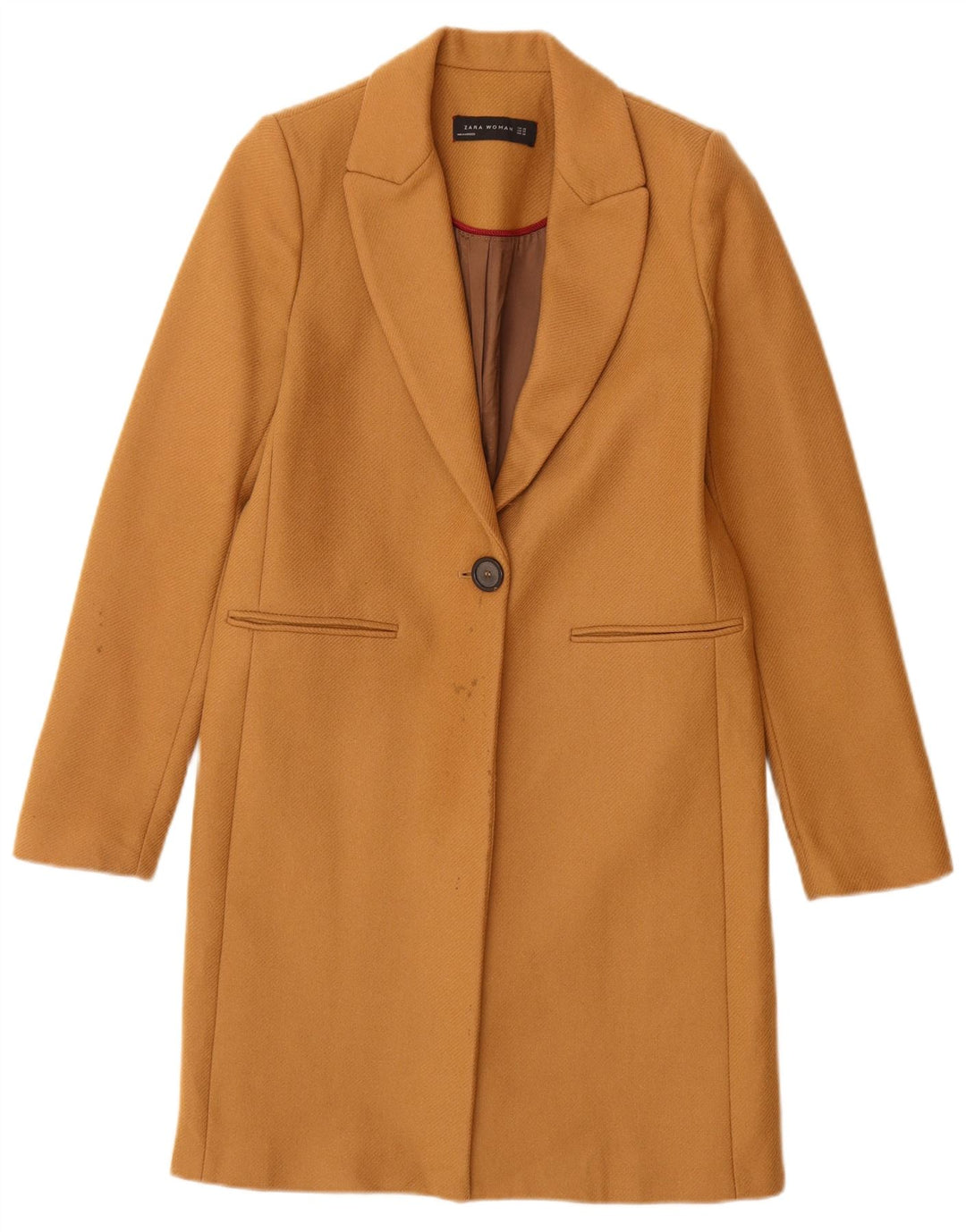 Zara Damen Mantel UK 6 XS Braune Wolle