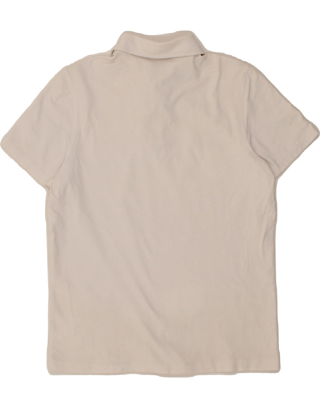 K-WAY Womens Polo Shirt UK 14 Medium White Vintage K-Way and Second-Hand K-Way from Messina Hembry 