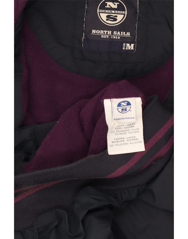 North Sails Herren-Bomberjacke mit Kapuze, UK 38, mittelmarineblau, Polyamid
