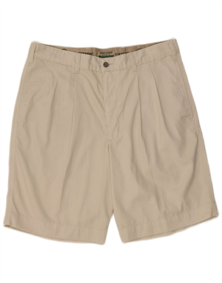 Dockers Herren Pegged Chino Shorts W36 Large Beige Baumwolle