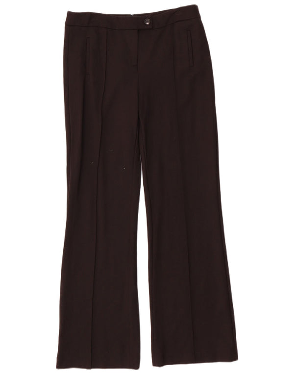 John Lewis Damen Bootcut-Anzughose UK 10 Small W30 L34 Schwarze Viskose