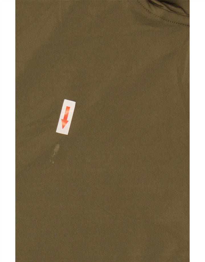 Adidas Herren Aeroready Zip Neck Pullover Trainingsanzug Top Large Khaki Polyester