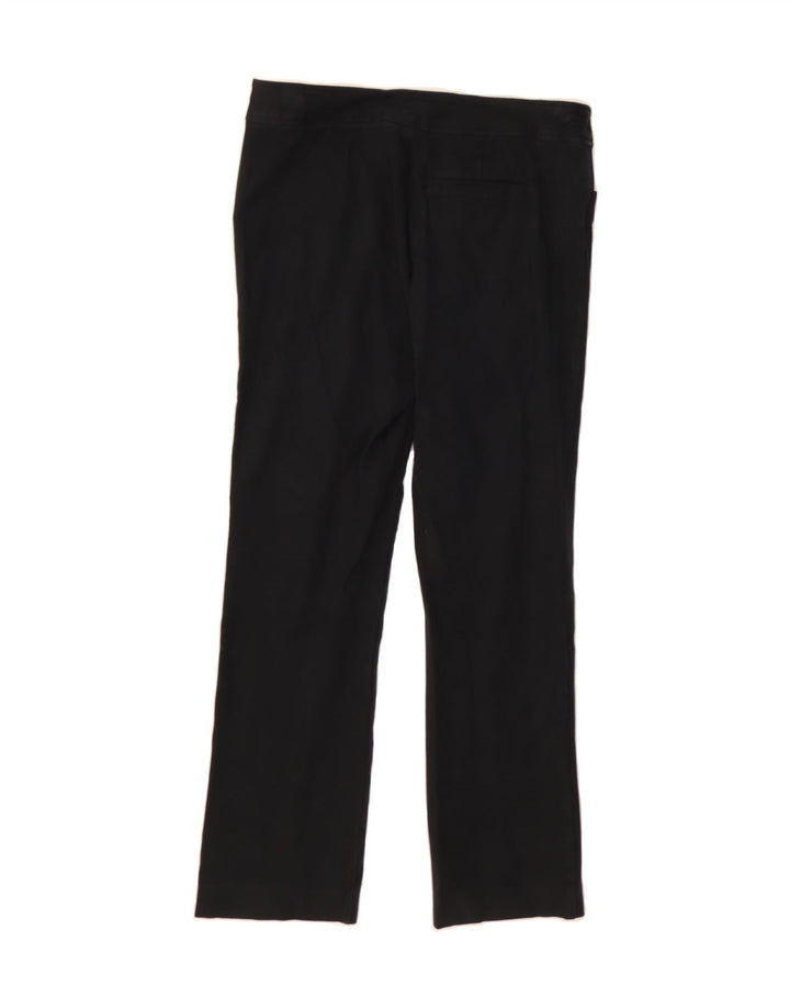 CHAPS Womens Straight Casual Trousers US 6 Medium W30 L27 Black Cotton Vintage Chaps and Second-Hand Chaps from Messina Hembry 