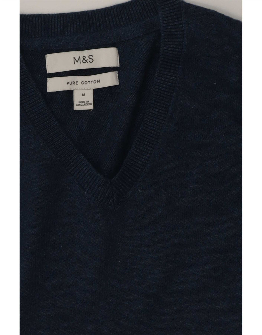 Marks & Spencer Herren-Weste-Tanktop aus mittelblauer Baumwolle