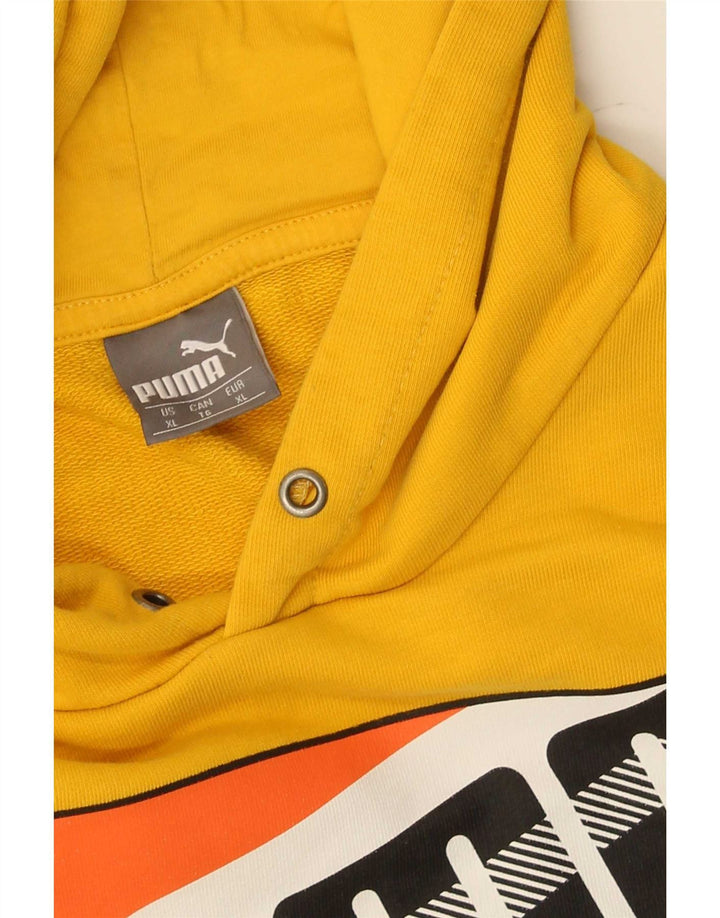 Puma Herren Graphic Hoodie Pullover XL Gelb