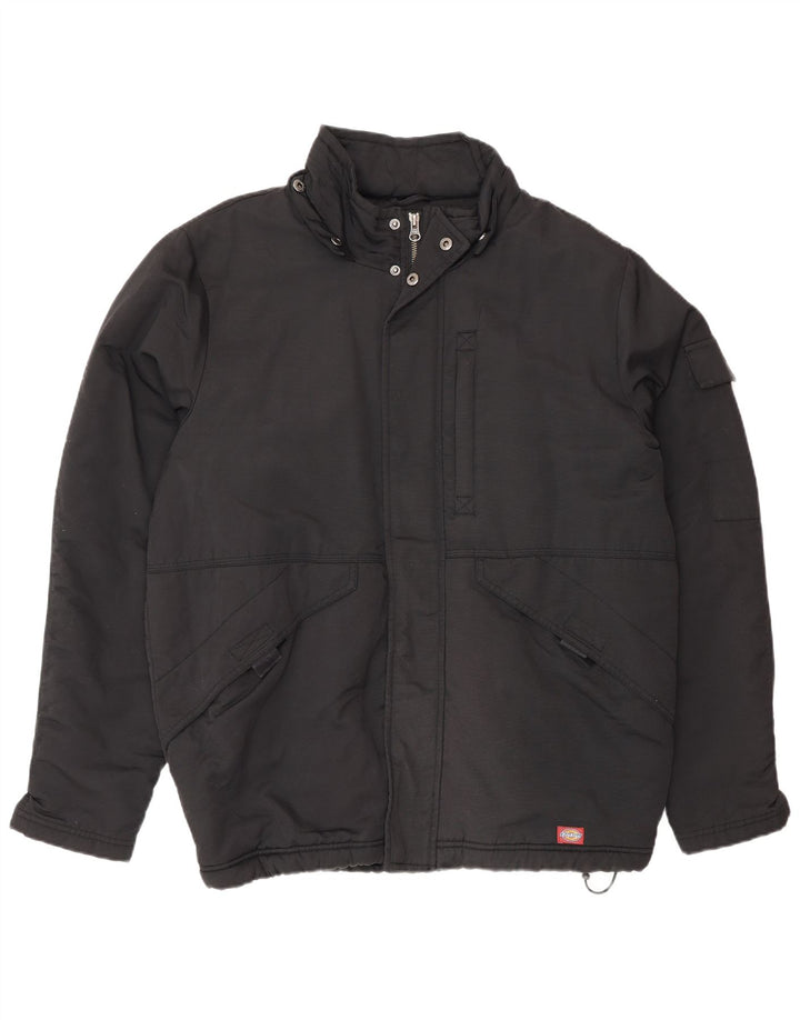 Dickies Herren-Windbreaker-Jacke, UK 40, Größe L, Schwarz, Baumwolle