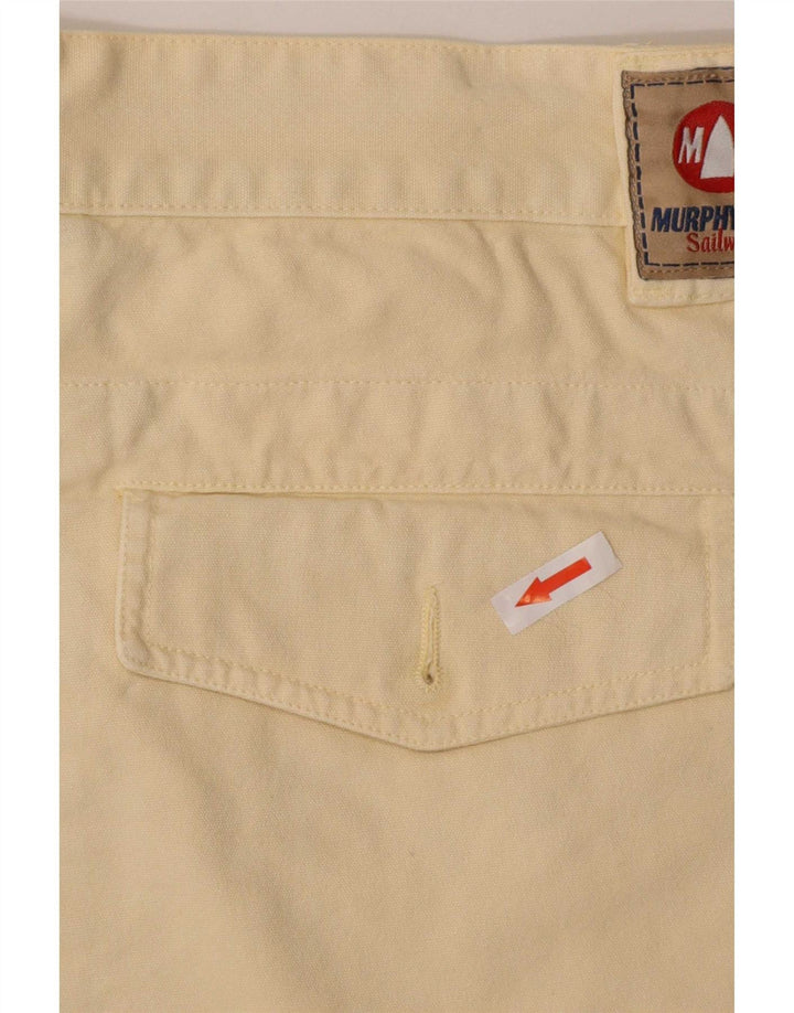 Murphy & Nye Herren Chinoshorts Medium W33 Beige Baumwolle
