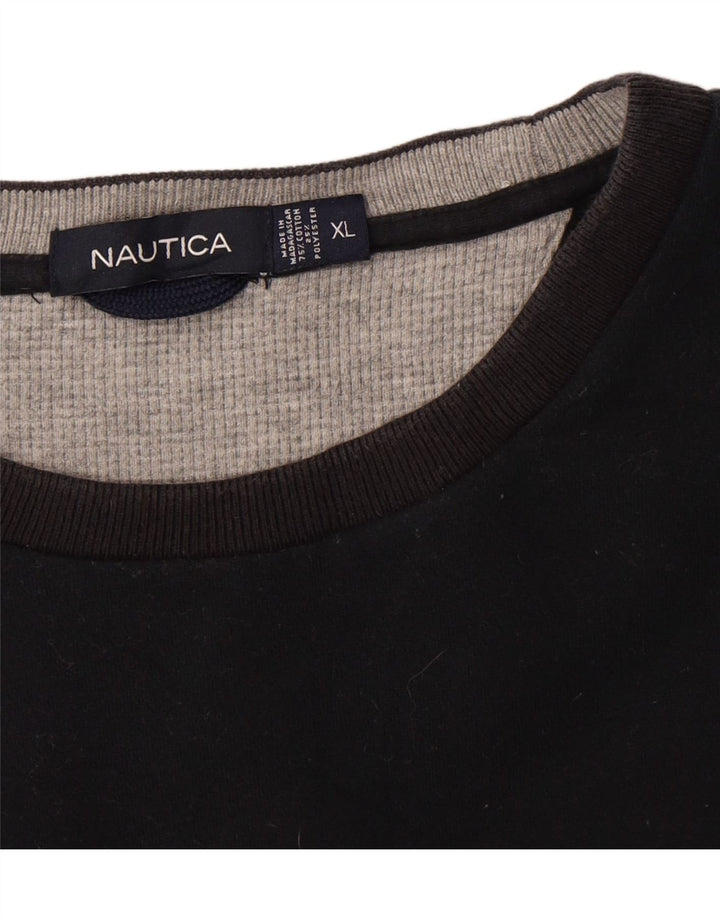 NAUTICA Mens Sweatshirt Jumper XL Navy Blue Cotton Vintage Nautica and Second-Hand Nautica from Messina Hembry 