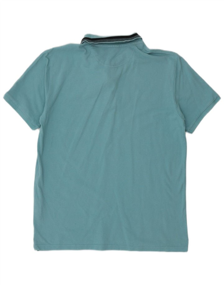 CHAMPION Herren-Poloshirt, große blaue Baumwolle