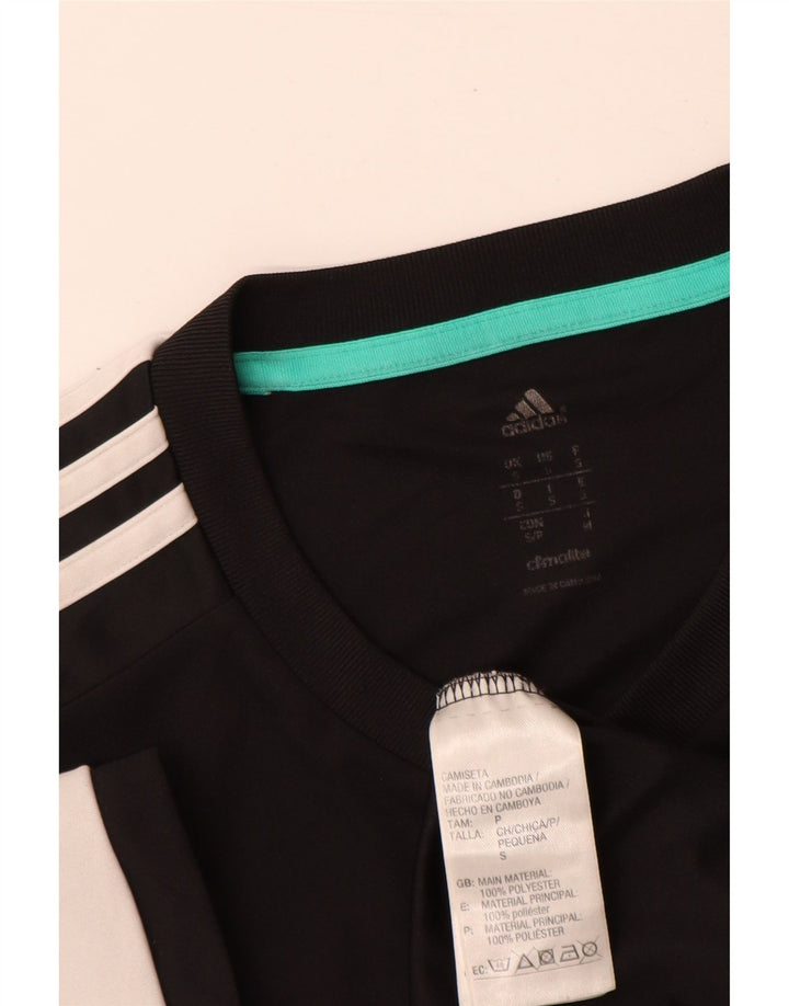 Adidas Herren Climalite T-Shirt Top Small Schwarz Colourblock Polyester