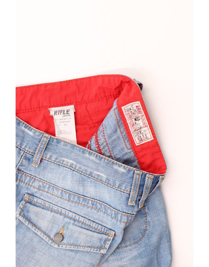 RIFLE Mens Denim Shorts W33 Large Blue Cotton Vintage Rifle and Second-Hand Rifle from Messina Hembry 