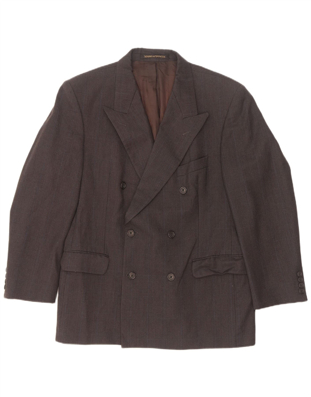 Marks & Spencer Herren-Blazerjacke UK 40 Mittelgrauer Nadelstreifen