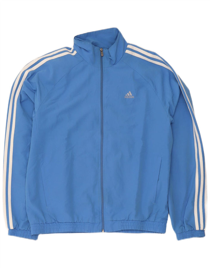 Adidas Herren Trainingsanzug Top Jacke Mittelblau Polyester Sport