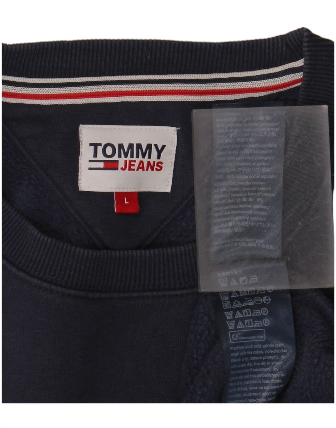 TOMMY HILFIGER Herren Sweatshirt Pullover Große Marineblaue Baumwolle