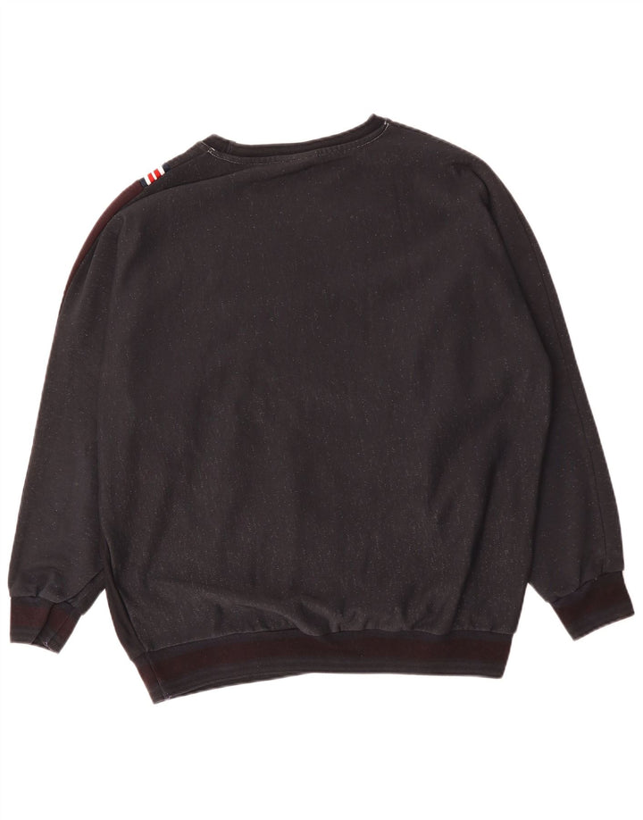 ELLESSE Herren-Sweatshirt mit Grafik, groß, marineblau, Colourblock-Baumwolle