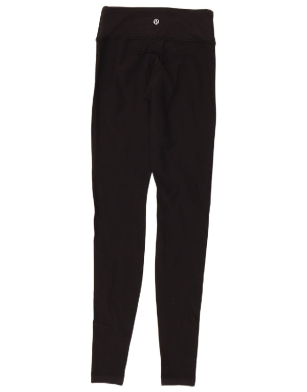 Lululemon Damen Leggings US 2 XS Schwarz Synthetik