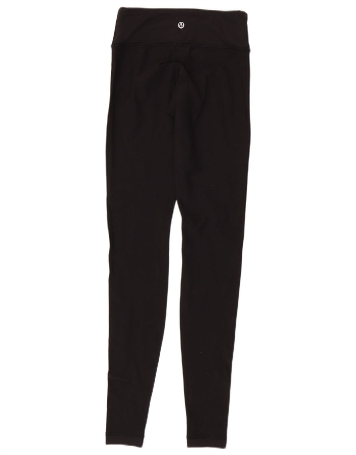 Lululemon Damen Leggings US 2 XS Schwarz Synthetik