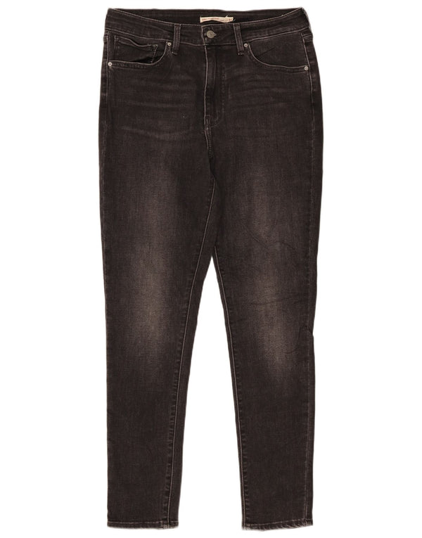 Levi's Damen 721 High Rise Skinny Jeans W31 L30 Graue Baumwolle