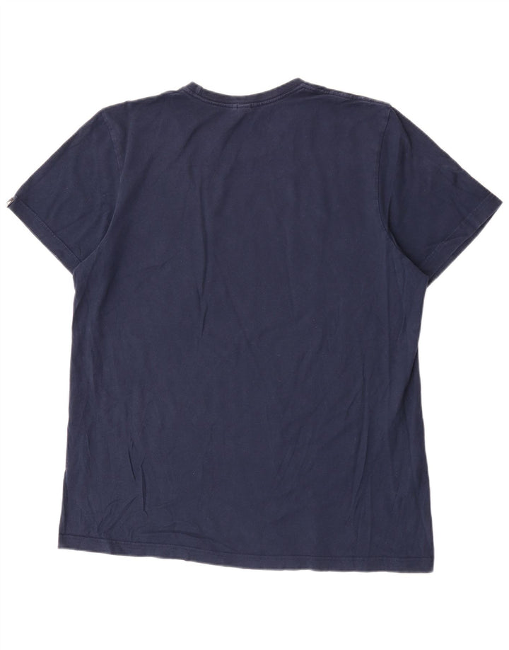 Adidas Herren Grafik T-Shirt Top Large Marineblau