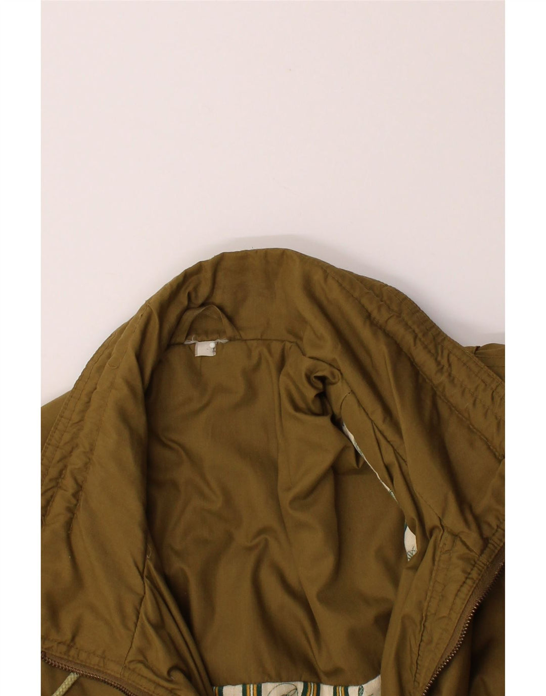 VINTAGE Mens Windbreaker Coat IT 52 XL Khaki Polyester Vintage Vintage and Second-Hand Vintage from Messina Hembry 
