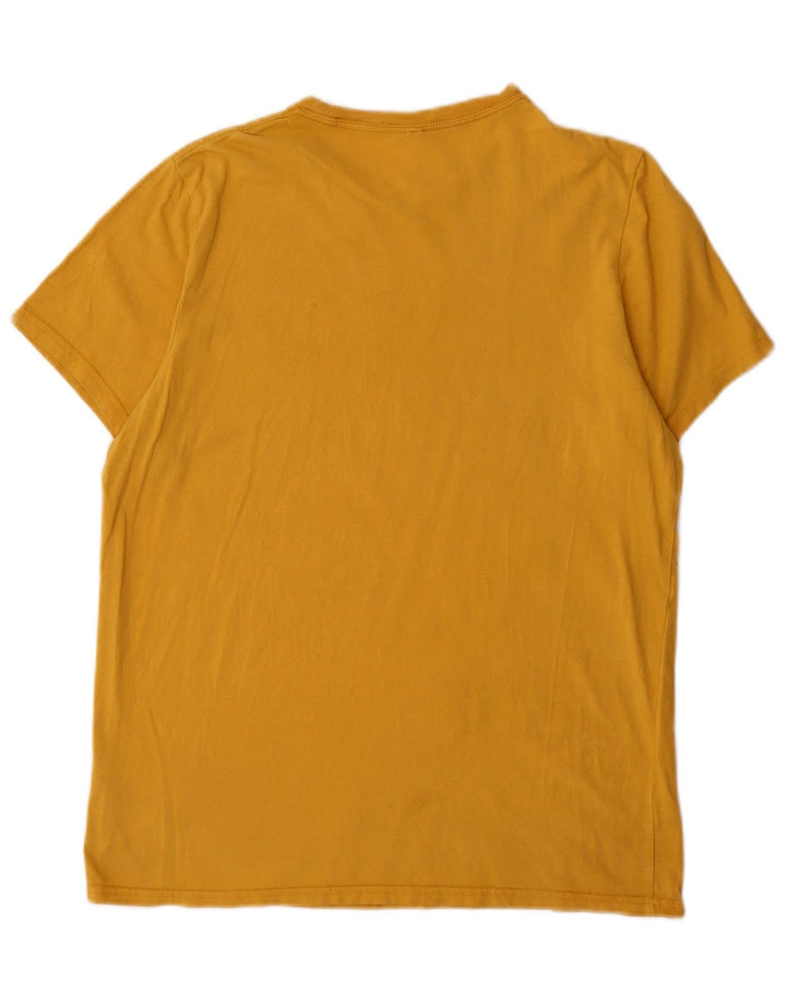 Jack Wills Herren-T-Shirt mit klassischer Passform aus mittelgelber Baumwolle